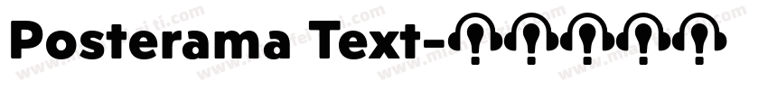 Posterama Text字体转换